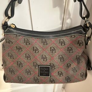 Dooney & Bourke Tan and Black Shoulder Bag